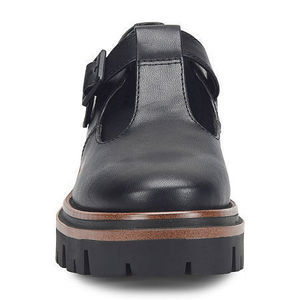 Korks Women's Vega Mary Jane Loafers, Black, 6M